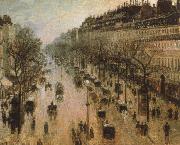 Camille Pissarro The Boulevard Montmartre on a Winter Morning china oil painting reproduction